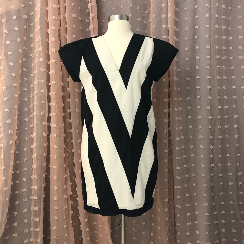 Maria Filo Striped V-Neck Dress